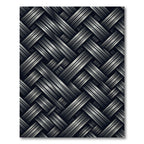 Interlocking Strands Dark Gray Rug