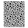 Black White Irregular Spots Rug