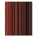 Warm Tones Abstract Railway Stripes Rug