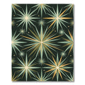 Radiant Starburst Teal Amber Rug