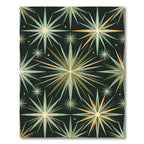Radiant Starburst Teal Amber Rug