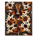 Brown Spotted Cowhide Rustic Hide Rug