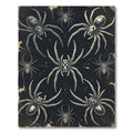 Gothic Monochrome Spider Ink Illustration Rug