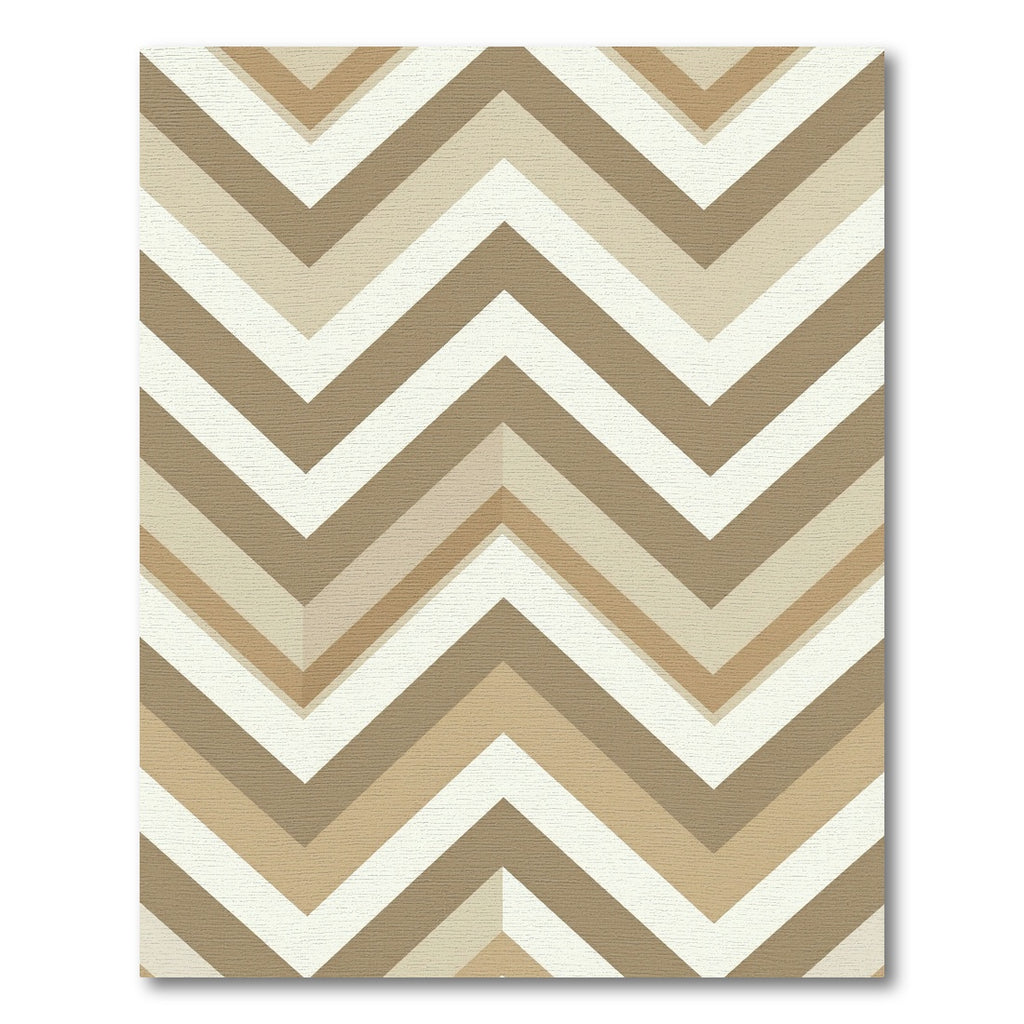 Earthy Neutrals Zigzag Chevron Rug