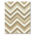 Earthy Neutrals Zigzag Chevron Rug