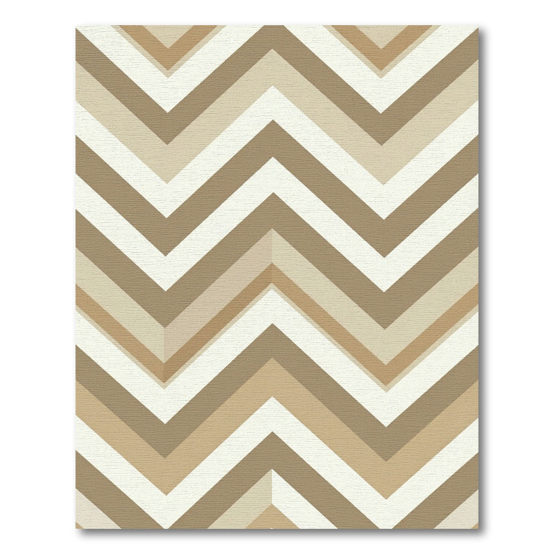 Earthy Neutrals Zigzag Chevron Rug