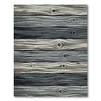 Rustic Gray Weathered Wood Grain Plank Rug