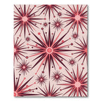 Crimson Starburst Mid Century Appeal Rug