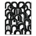 Monochromatic Overlapping Arch Composition Rug