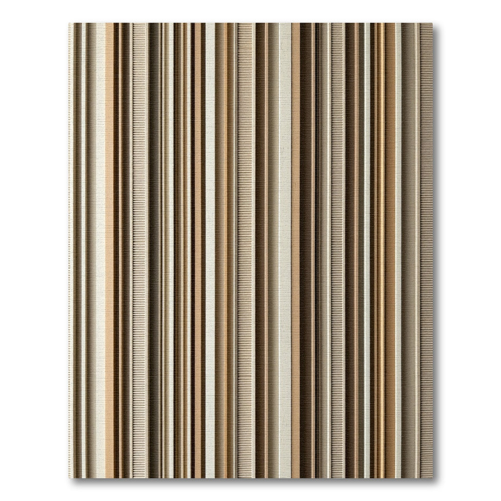 Earthy Rustic Tone Vertical Stripe Rug
