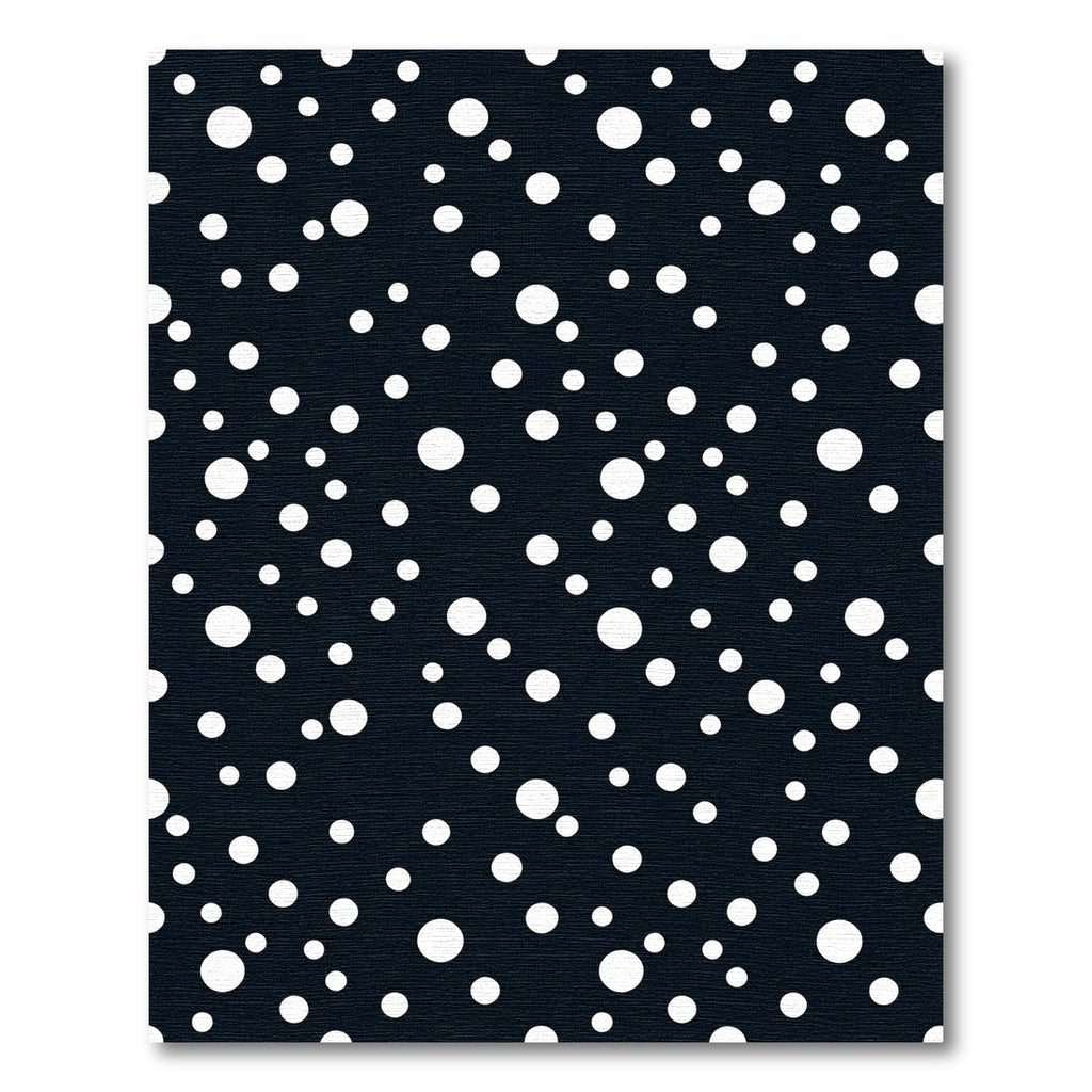 Midnight White Polka Dot Scatter Rug