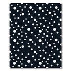 Midnight White Polka Dot Scatter Rug