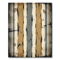 Rustic Gold and Gray Tonal Stripes Rug