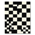 Monochromatic Checkerboard Abstract Squares Rug