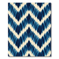 Indigo Tie Dye Chevron Rug