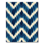 Indigo Tie Dye Chevron Rug