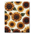 Golden Sunflower Medley Arrangement Rug