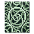 Pale Green Interlocking Rings Rug