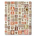 Vintage Alphabet Blocks Composition Rug
