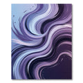 Gradient Purple Abstract Wave Rug