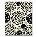 Bold Leopard Abstract Floral Cream Rug