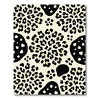 Bold Leopard Abstract Floral Cream Rug