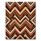 Bold Ochre Chevron Geometric Zigzag Rug