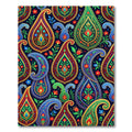 Vibrant Multicolored Paisley Floral Tapestry Rug