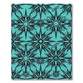 Aqua Starburst Galaxy Repeat Rug