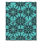 Aqua Starburst Galaxy Repeat Rug