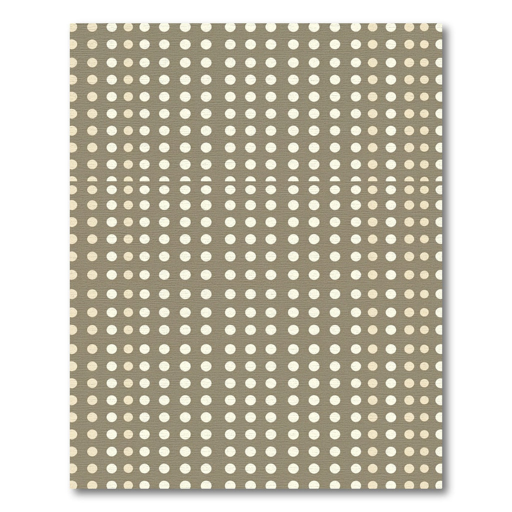 Taupe Polka Dot Grid Rug