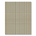 Taupe Polka Dot Grid Rug