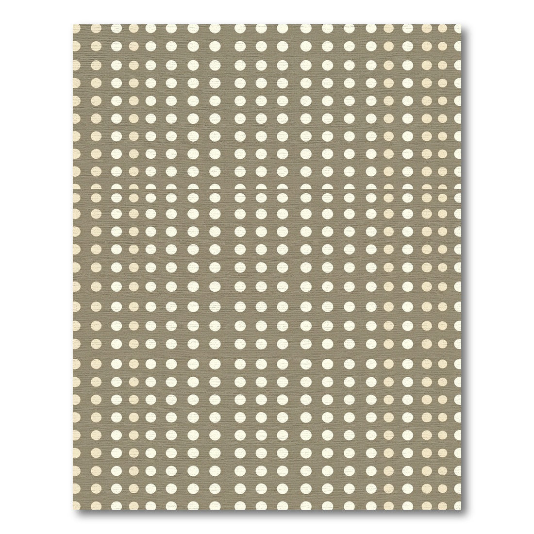 Taupe Polka Dot Grid Rug