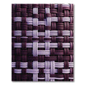 Plum Lilac Woven Stripe Rug