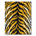 Bold Orange Tiger Stripe Abstraction Rug