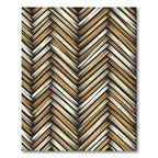 Warm Beige Herringbone Weave Rug