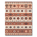 Mystical Earth Tone Eye Tree Sunburst Rug
