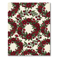 Crimson Cherry Blossom Garland Rug