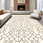 Abstract Intertwined Geometric Art Rug