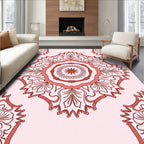 Mandala Inspired Floral Medallion Design Rug