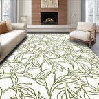 Delicate Leaf Outline Pattern Rug
