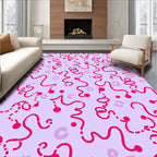 Curlicue Doodle Pattern Rug