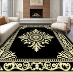 Classic Floral Border Symmetry Rug
