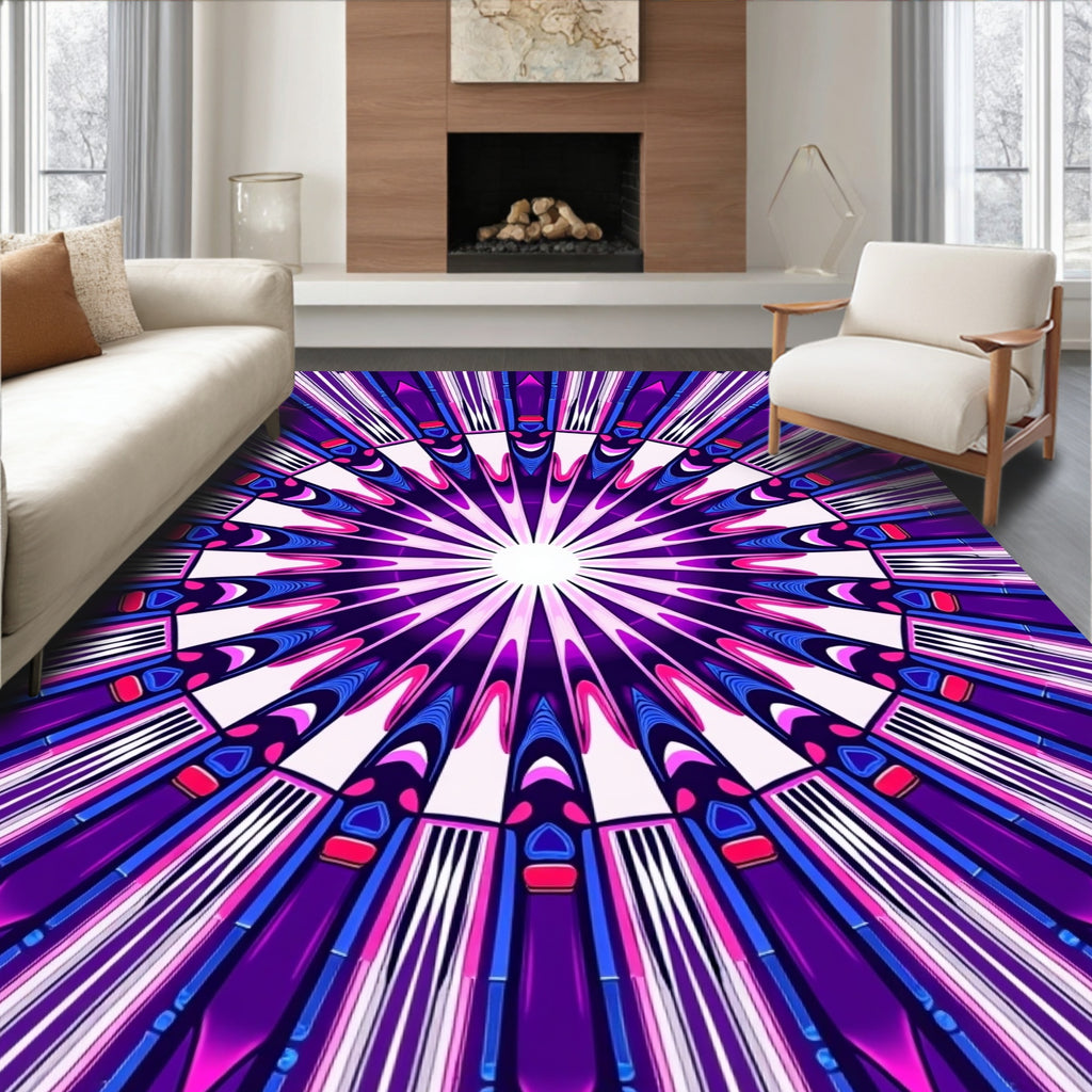 Radiant 2Tone Geometric Design Rug