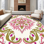 Victorian Floral Medallion Pattern Rug