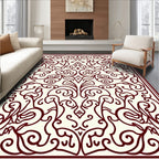 Ornate Swirls and Floral Patterns Rug