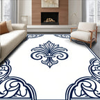 Elegant Paisley Floral Corner Design Rug