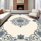 Classic Floral Scrollwork Medallion Rug