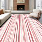 Pink Soft Stripe Pattern Design Rug