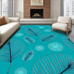 Tropical Leaf Bloom Pattern Rug